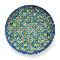 A FRENCH PALISSY-STYLE EARTHENWARE CIRCULAR DISH