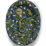 A FRENCH SCHOOL OF PALISSY EARTHENWARE OVAL DISH - Foto 1