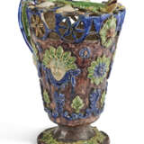 A FRENCH PALISSY-STYLE EARTHENWARE PUZZLE-JUG - photo 1