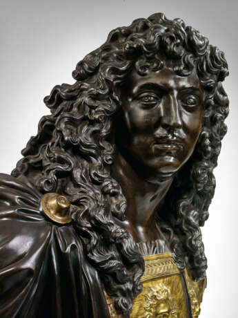 TWO PARCEL-GILT BRONZE BUSTS OF LOUIS XIV AND THE GRAND COND&#201; - Foto 5