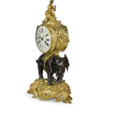 A LOUIS XV PATINATED-BRONZE AND ORMOLU MANTEL CLOCK `A L`ELEPHANT` - photo 5