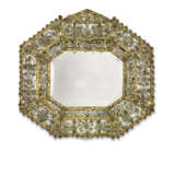 AN ITALIAN ROCK CRYSTAL AND EMBOSSED GILT-COPPER MIRROR - фото 1