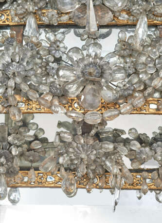 AN ITALIAN ROCK CRYSTAL AND EMBOSSED GILT-COPPER MIRROR - фото 3