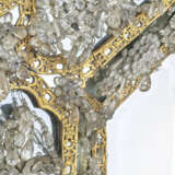 AN ITALIAN ROCK CRYSTAL AND EMBOSSED GILT-COPPER MIRROR - фото 4