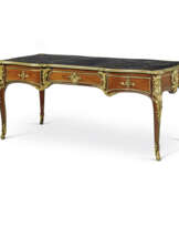 A LOUIS XV ORMOLU-MOUNTED AMARANTH BUREAU PLAT