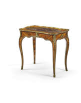 A LOUIS XV ORMOLU-MOUNTED SATINWOOD, TULIPWOOD AND KINGWOOD BOIS DE BOUT MARQUETRY WRITING TABLE