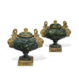 A PAIR OF LOUIS XVI ORMOLU-MOUNTED PORFIDO VERDE ANTICO VASES AND COVERS - Auktionsarchiv