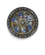 Пьер Реймон. A CIRCULAR LIMOGES ENAMEL CHARGER DEPICTING THE STORY OF PSYCHE