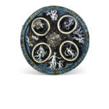 A LIMOGES ENAMEL COVERED TAZZA DEPICTING GODS AND HEROES - Foto 6