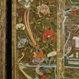 A DUTCH POLYCHROME-PAINTED AND GILT-GROUND EMBOSSED LEATHER SIX-PANEL SCREEN - photo 5