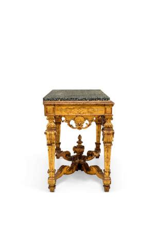A PAIR OF ITALIAN GILTWOOD CONSOLE TABLES - Foto 2