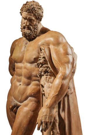 A TERRACOTTA FIGURE OF THE FARNESE HERCULES - фото 4