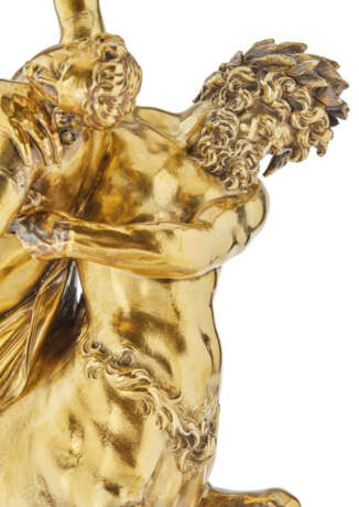 A GERMAN PARCEL-GILT FIGURAL GROUP OF NESSUS AND DEIANEIRA - photo 3