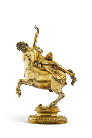 A GERMAN PARCEL-GILT FIGURAL GROUP OF NESSUS AND DEIANEIRA - photo 2