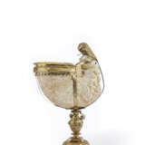 A DUTCH RENAISSANCE SILVER-GILT MOUNTED NAUTILUS CUP - фото 1