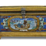 A SET OF FIVE LIMOGES ENAMEL PLAQUES WITH ALLEGORICAL SCENES - фото 2