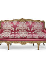 A LOUIS XV GILT-BEECHWOOD CANAPE