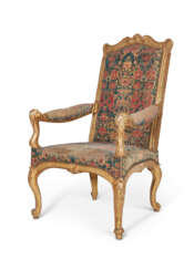 A REGENCE GILTWOOD FAUTEUIL