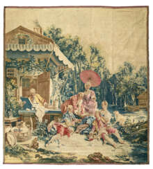 A LOUIS XV BEAUVAIS PASTORAL TAPESTRY