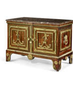 André-Charles Boulle. A LOUIS XIV ORMOLU-MOUNTED PADOUK AND SATINWOOD COMMODE