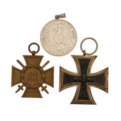 Deutsches Reich/WK I - Konvolut mit Eisernem Kreuz 1914