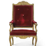 A PAIR OF REGENCE GILTWOOD FAUTEUILS - фото 6