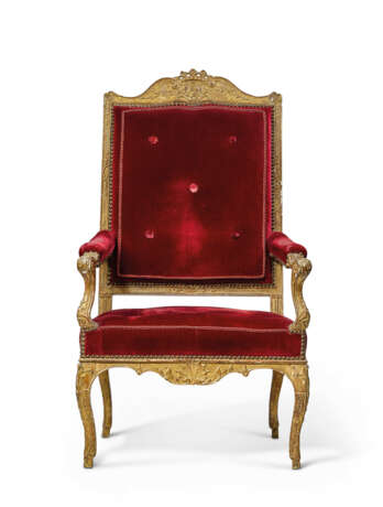 A PAIR OF REGENCE GILTWOOD FAUTEUILS - фото 6