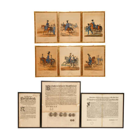 Hist. Militärlithographien der Thematik Württemberg im Nachdruck - - Foto 1