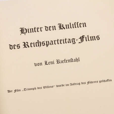 Deutsches Reich 1933-1945 - Selten! Leni Riefenstahl: Hinter den Kulissen - Foto 2