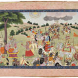 A PAINTING FROM A RAMAYANA SERIES: SHURPANAKHA RECALLS HER ENCOUNTERS TO KHARA - Foto 2