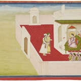 A PAINTING FROM A NALA-DAMAYANTI SERIES: NALA CONFERRING WITH THE SWAN - photo 3