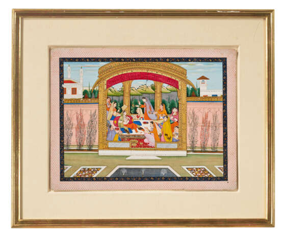 A PAINTING FROM A MADHAVANALA KAMAKANDALA SERIES: KAMAKANDALA ATTENDED TO BY HER MAIDENS - Foto 4