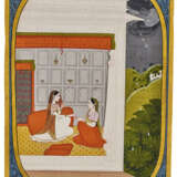 A PAINTING FROM A RASIKAPRIYA SERIES: RADHA AND HER CONFIDANT - photo 1