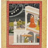 A PAINTING OF RADHA WATCHING THE APPROACHING STORM - Foto 2