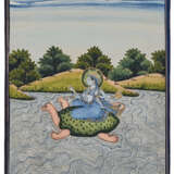 A PAINTING OF YAMUNA SAILING UPON HER TORTOISE - фото 1