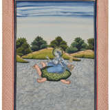 A PAINTING OF YAMUNA SAILING UPON HER TORTOISE - Foto 2