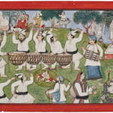 A PAINTING OF GADDI DRUMMERS - photo 2