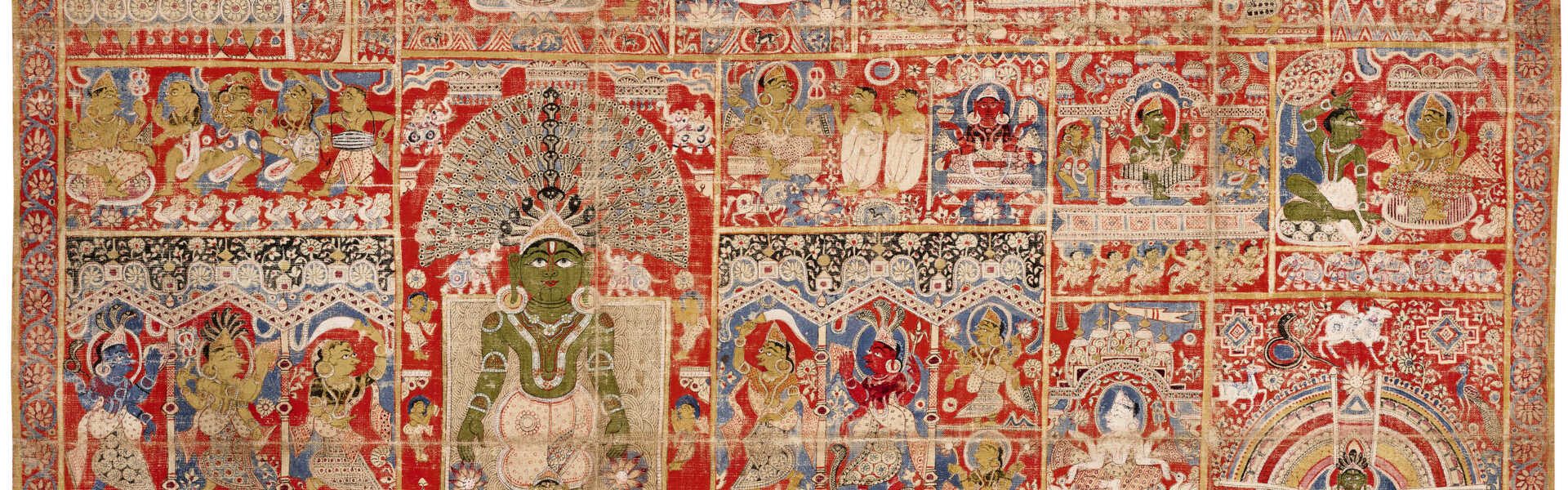 A PAINTING OF SCENES FROM THE LIFE OF PARSVANATHA