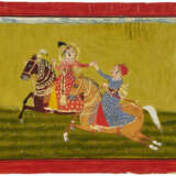 A EQUESTRIAN PORTRAIT OF MAHARANA ARI SINGH II (R. 1761-1773) WITH RUPJI - Foto 2