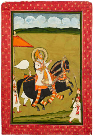 AN EQUESTRIAN PORTRAIT OF MAHARANA JAWAN SINGH (R. 1828-1838) - photo 2