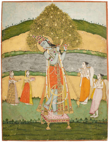 A PAINTING OF KRISHNA VENUGOPALA - Foto 1