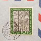 BRD - 1951, seltene EF 10 + 5 Pf. Marienkirche, - фото 3