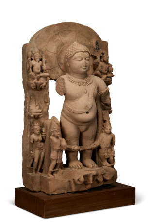 A BUFF SANDSTONE FIGURE OF VAMANA - фото 2