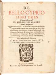 De bello Cyprio libri tres. Bergamo, 1602