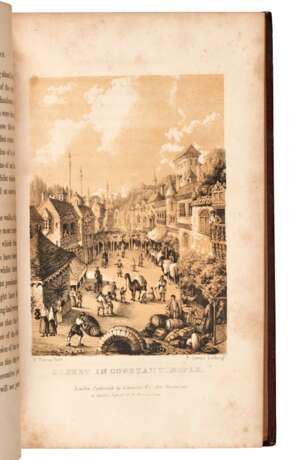 A residence in Greece and Turkey. London, 1837, 2 volumes, 8vo, plates, morocco gilt - Foto 3