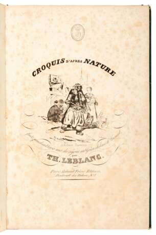Croquis d'apres ... en Grece et dans le Levant. Paris, c.1833, publisher's green cloth - фото 3