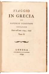 Viaggio in Grecia. London [but Rome], 1799, 2 volumes
