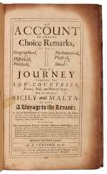 An Account of divers Choice Remarks ... a voyage to the Levant, London, 1701, modern boards