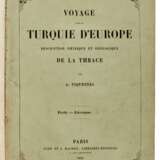 Voyage dans la Turquie d'Europe.Paris, 1855, volume 1 only (of 2), calf backed boards - photo 1