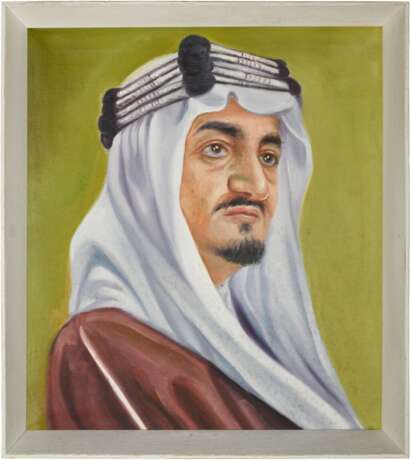 A portrait of King Faisal, oil on canvas - photo 2